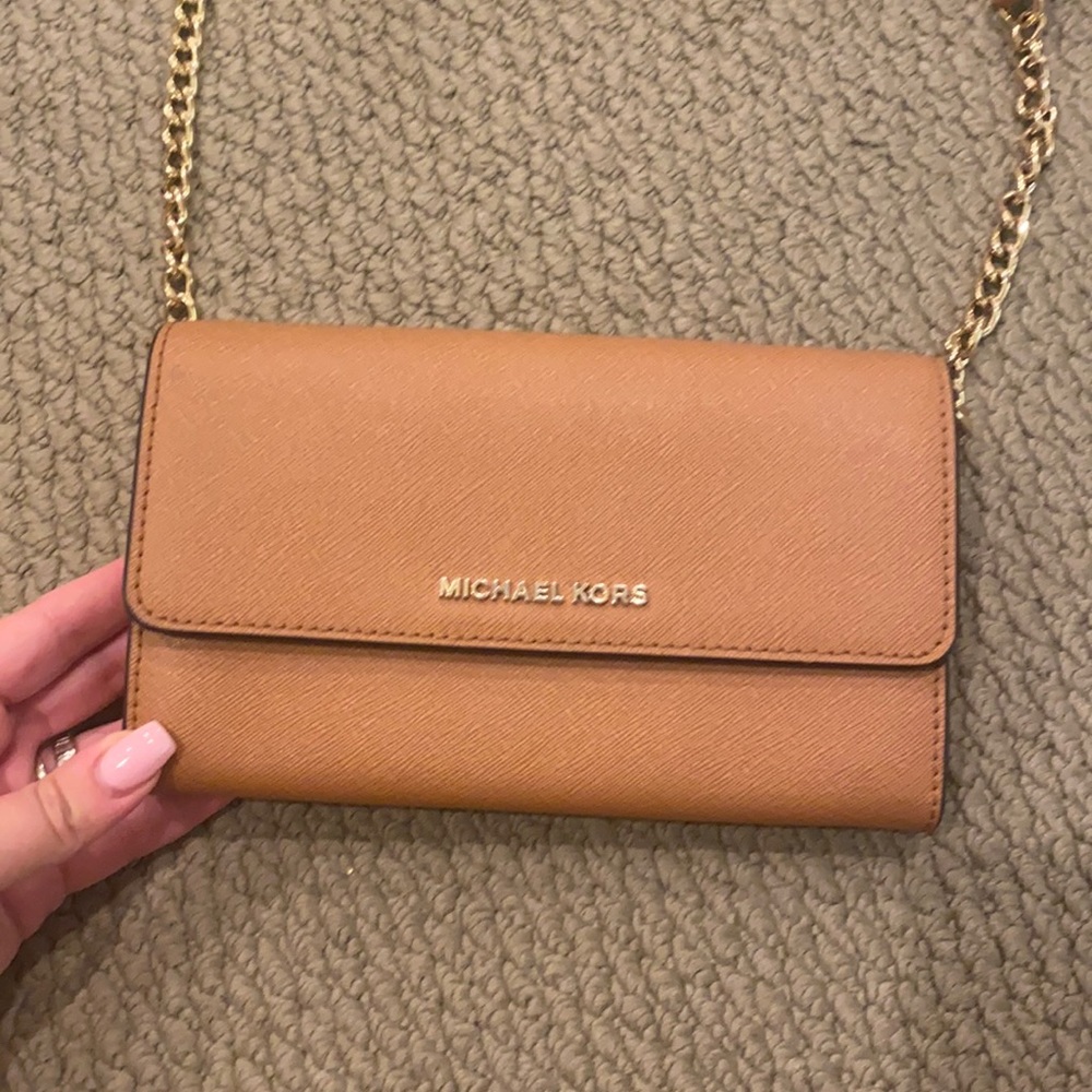 Michael Kors tan cross body